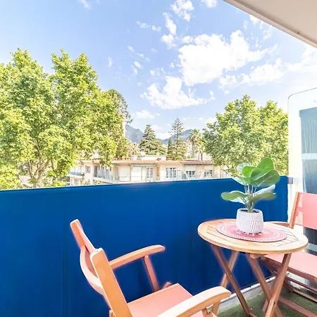 Le 182, Plage A Pied, Balcon & Climatisation Apartman Menton